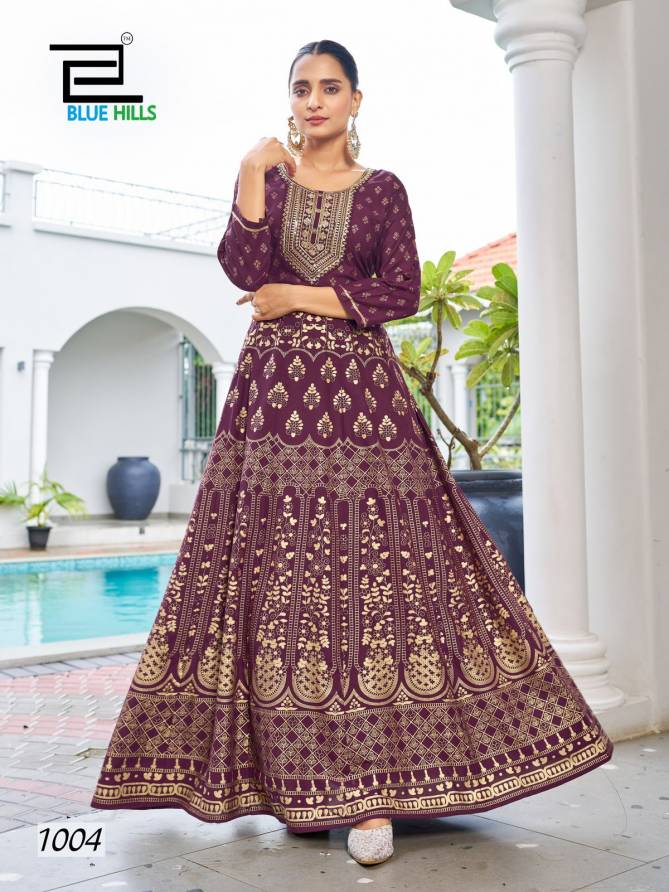 Walkway Special Rayon Foil Printed Anarkali Long Kurti Wholesale Shop In Surat